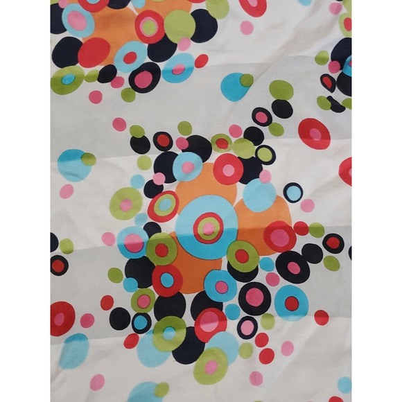 Multifunctional Polka Dot Circles Multicolored Square Silk Scarf - Picture 2 of 7